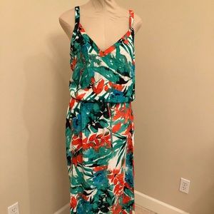 JustFab maxi dress floral print
